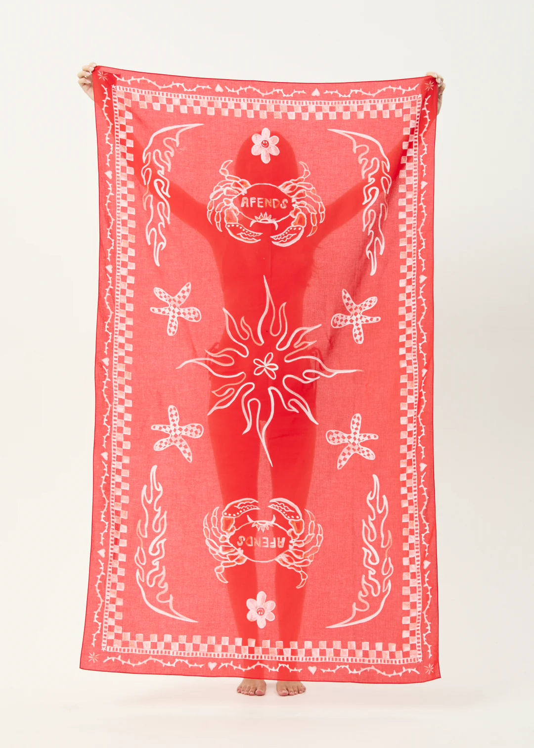 Afends Calda Sarong Tomato