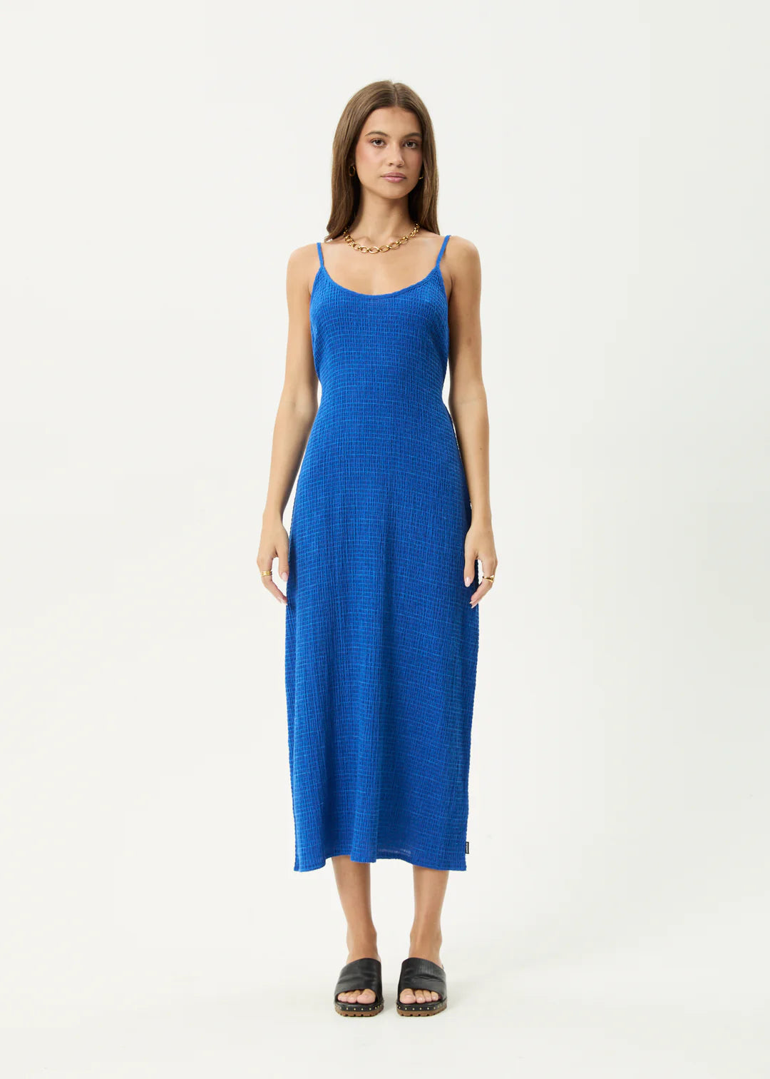 Afends Marina Rumi- Seersucker Maxi Dress