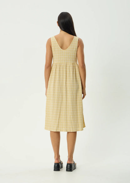 Sunday- Seersucker Check Midi Dress