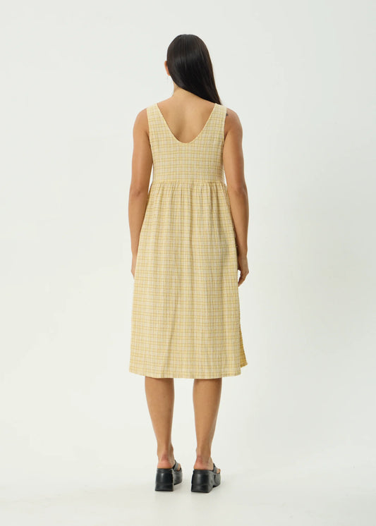 Sunday- Seersucker Check Midi Dress