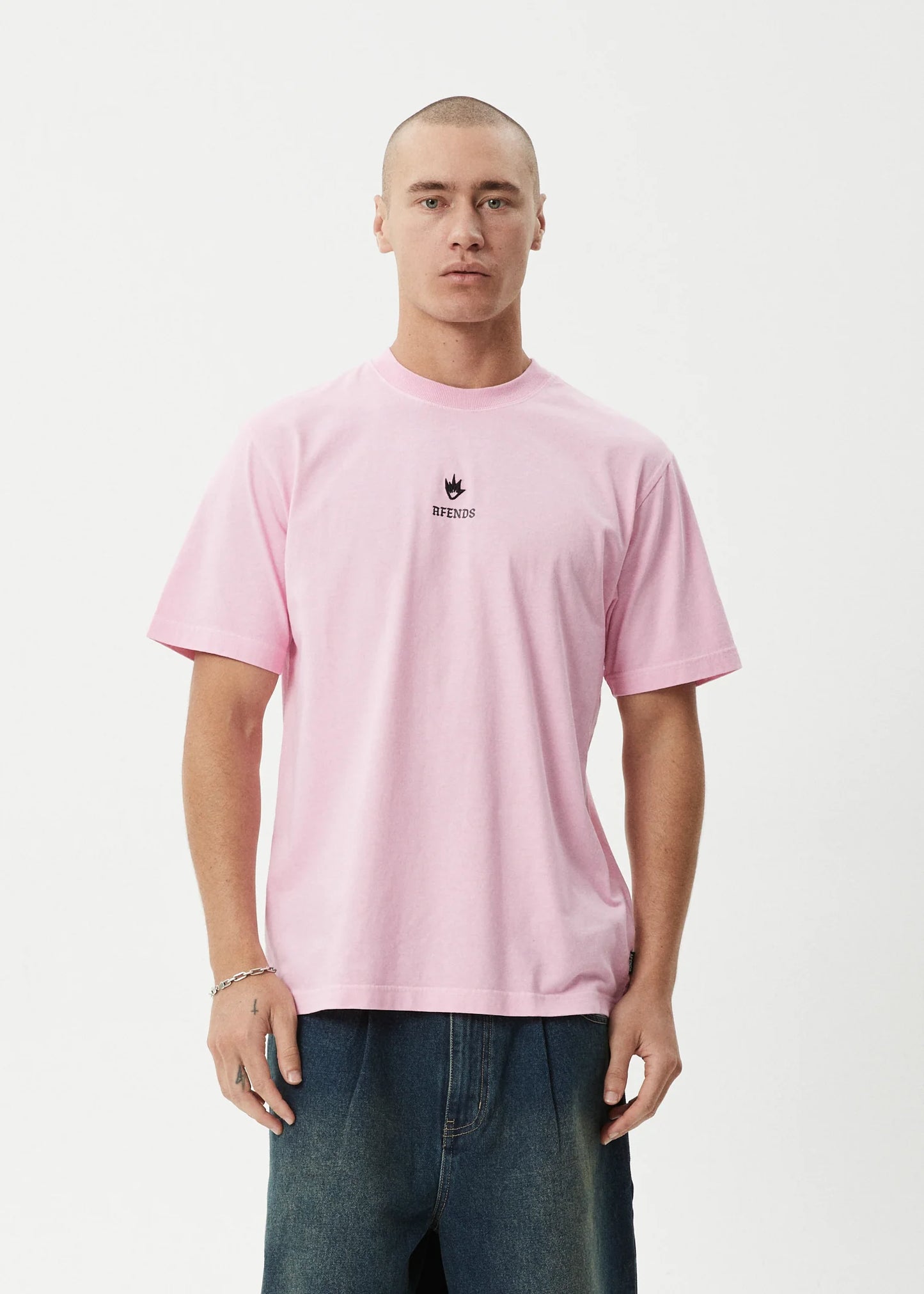 Afends Flame Retro tee Vintage Pink