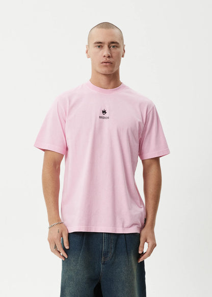 Afends Flame Retro tee Vintage Pink