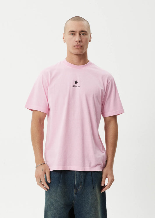 Afends Flame Retro tee Vintage Pink