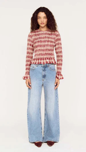 Mink Pink Anouk Shirred Top