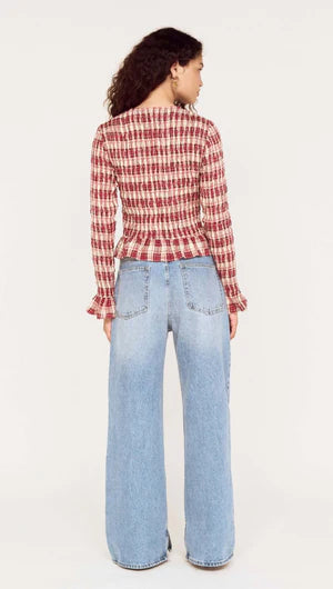 Mink Pink Anouk Shirred Top