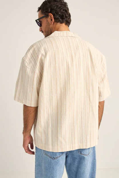 Rhythm Benny Relaxed Stripe SS Shirt