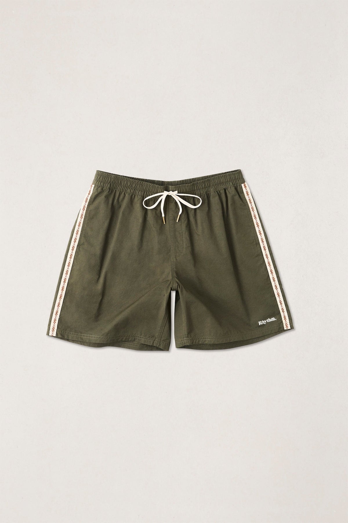 Rhythm Woven Tape Beach Short Olive