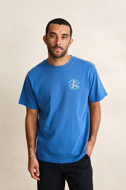 Rhythm Jaunt Vintage Ss T-Shirt Cobalt
