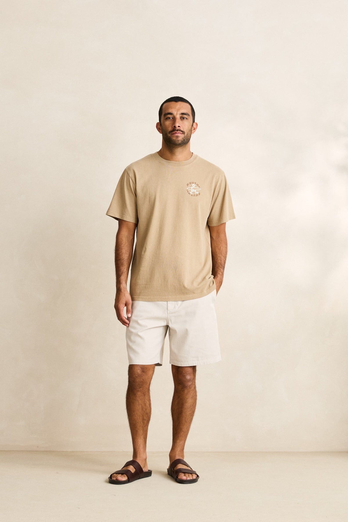 Rhythm Relaxed Herringbone Short Sand