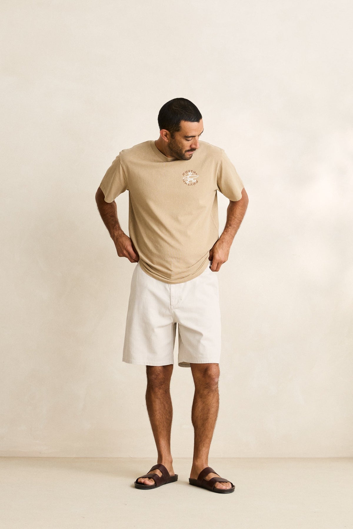 Rhythm Relaxed Herringbone Short Sand