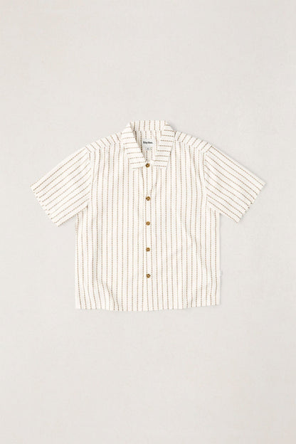 Rhythm Vacation Stripe Crop SS Shirt Multi