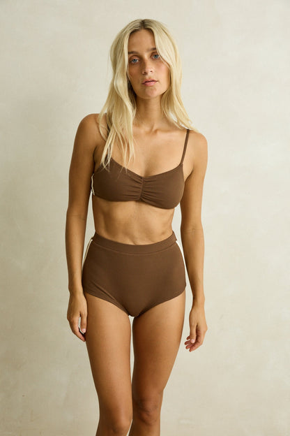 Rhythm Reef Crop Top Chocolate