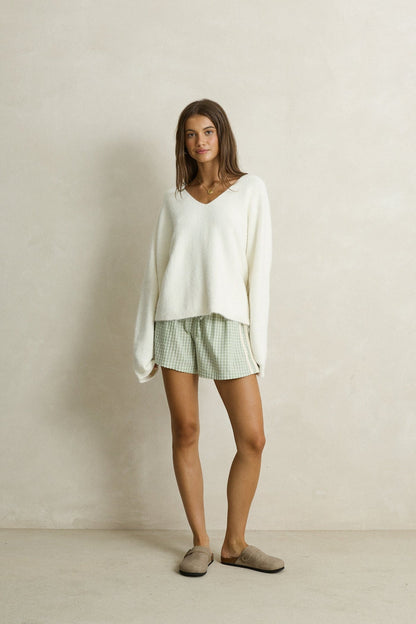Rhythm Kirri Check Short Green
