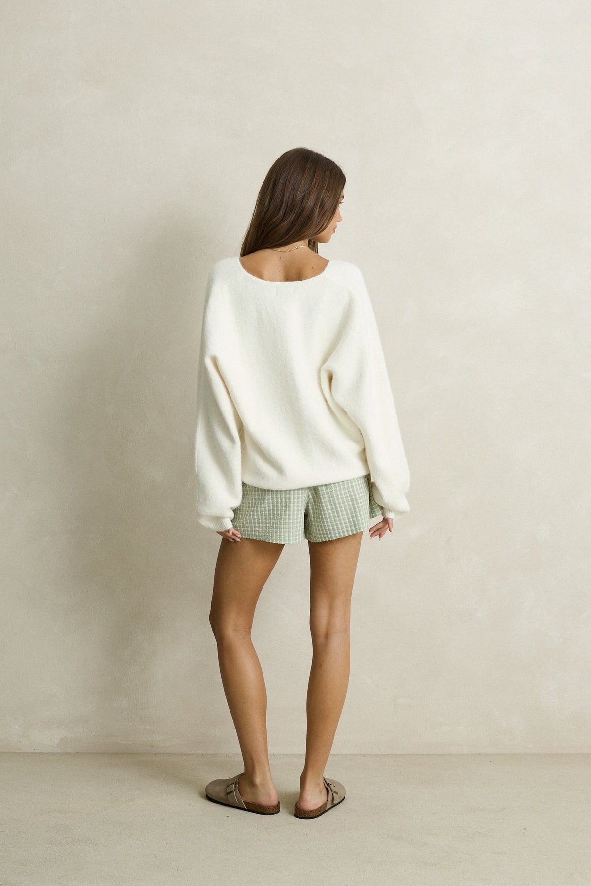 Rhythm Kirri Check Short Green