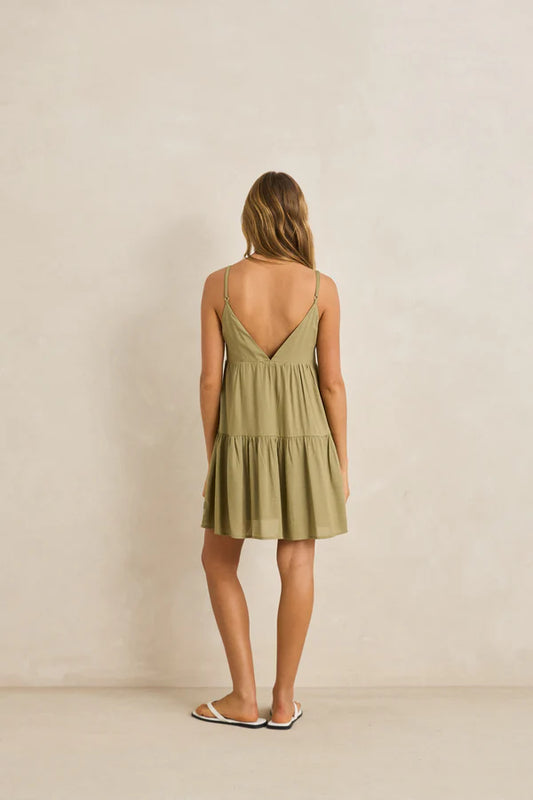 Rhythm Classic Tiered Mini Dress