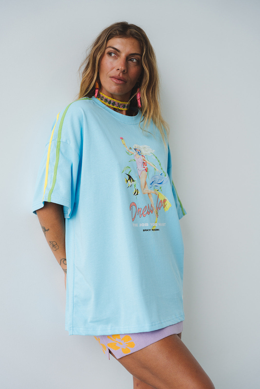Spicy Dugong Dress For Tee Blue