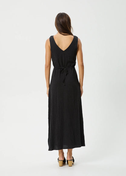 Afends Focus Tully Seersucker Maxi Dress
