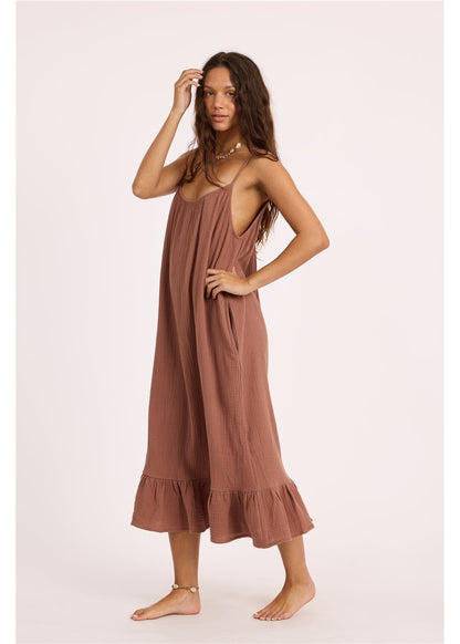 Sisstr Beach Cruiser Woven Dress Mulberry