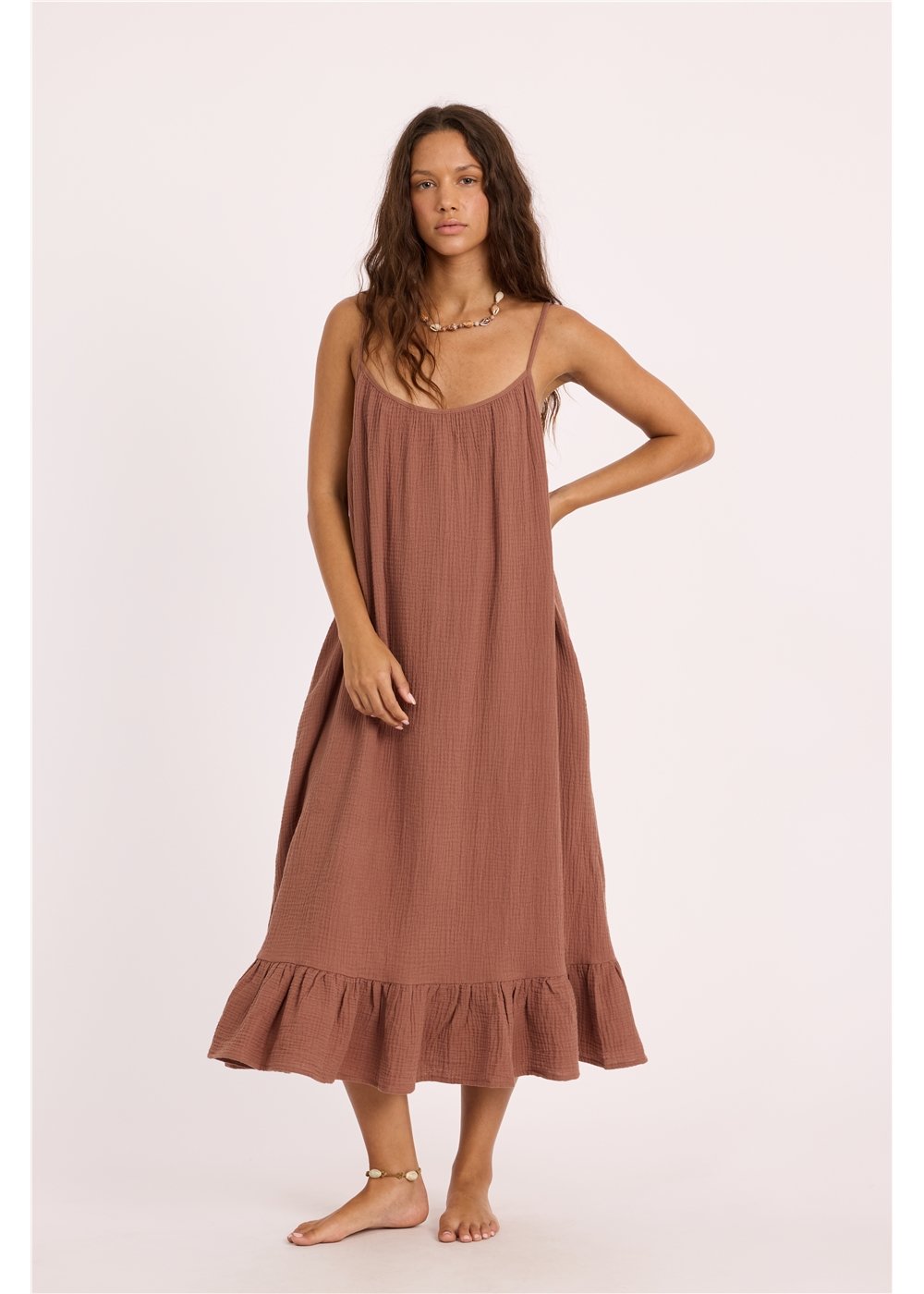 Sisstr Beach Cruiser Woven Dress Mulberry