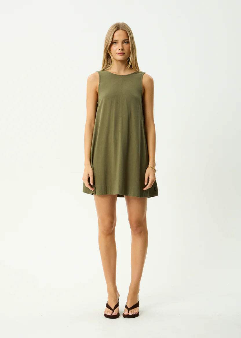 Afends Halle Linen Mini Dress