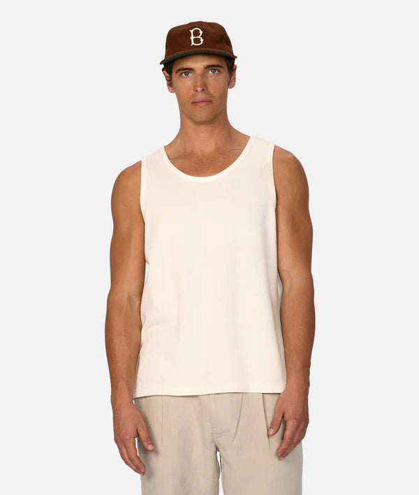 Industrie The Marlon Singlet - New Cream 24