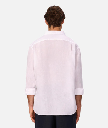 Industrie The St Martins Long Sleeve Linen Shirt Winter White