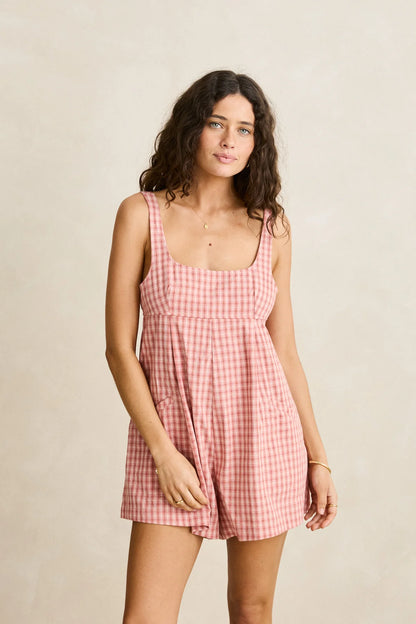 Rhythm Kirra Check Romper