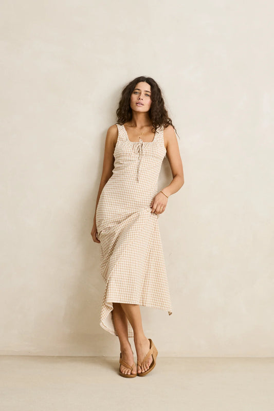Rhythm London Check Maxi Dress