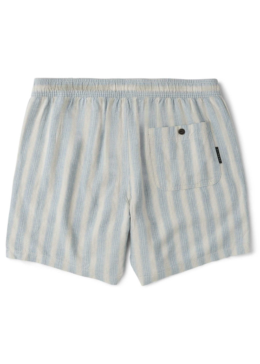 Vissla Grad Stripe 17" Elastic Linen Walkshort Faded Denim