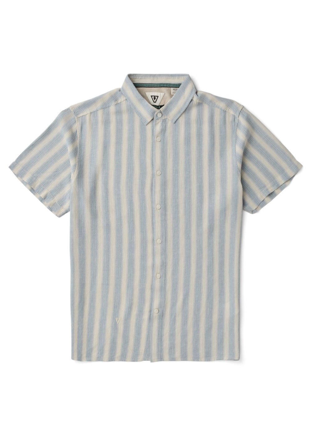 Vissla Grad Stripe SS Shirt Faded Denim