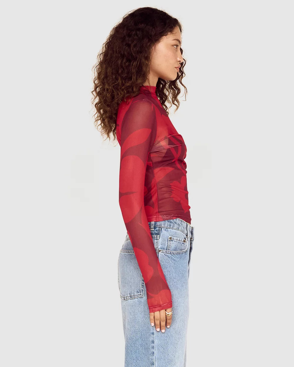 MinkPink Airi Mesh Top