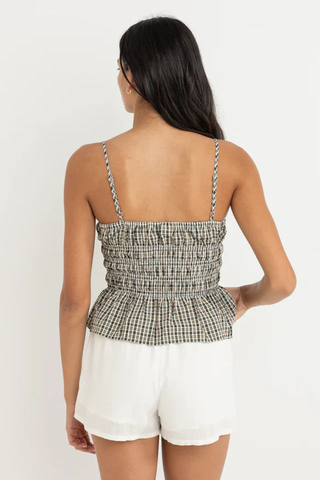 Rhythm Antibes Plaid Top