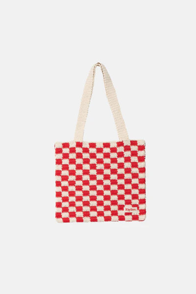 Rhythm Lola Check Crochet Tote Bag