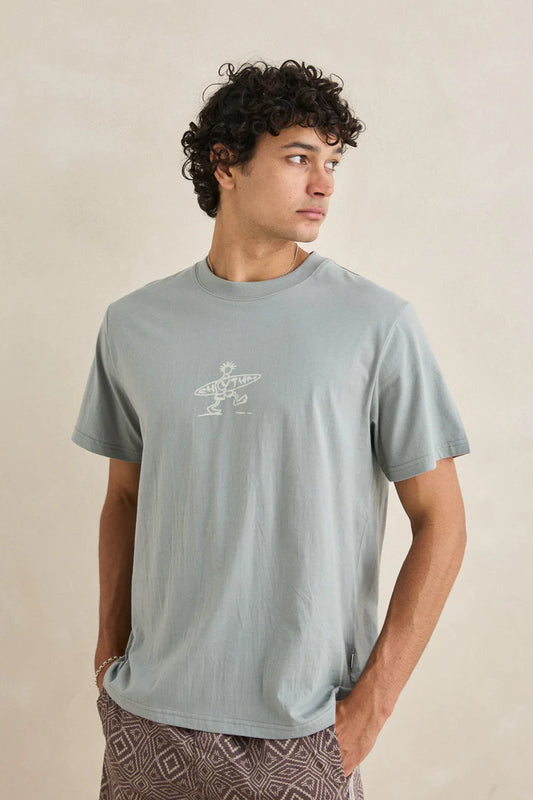 Rhythm Drifter Ss T-Shirt Seafoam