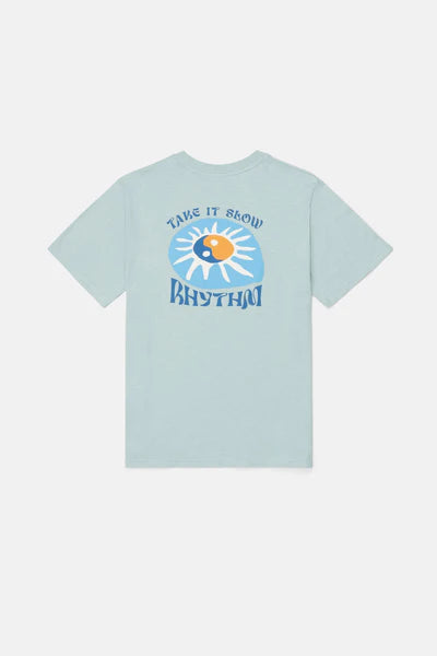 Rhythm Slow Down Slub Ss T-Shirt Mint