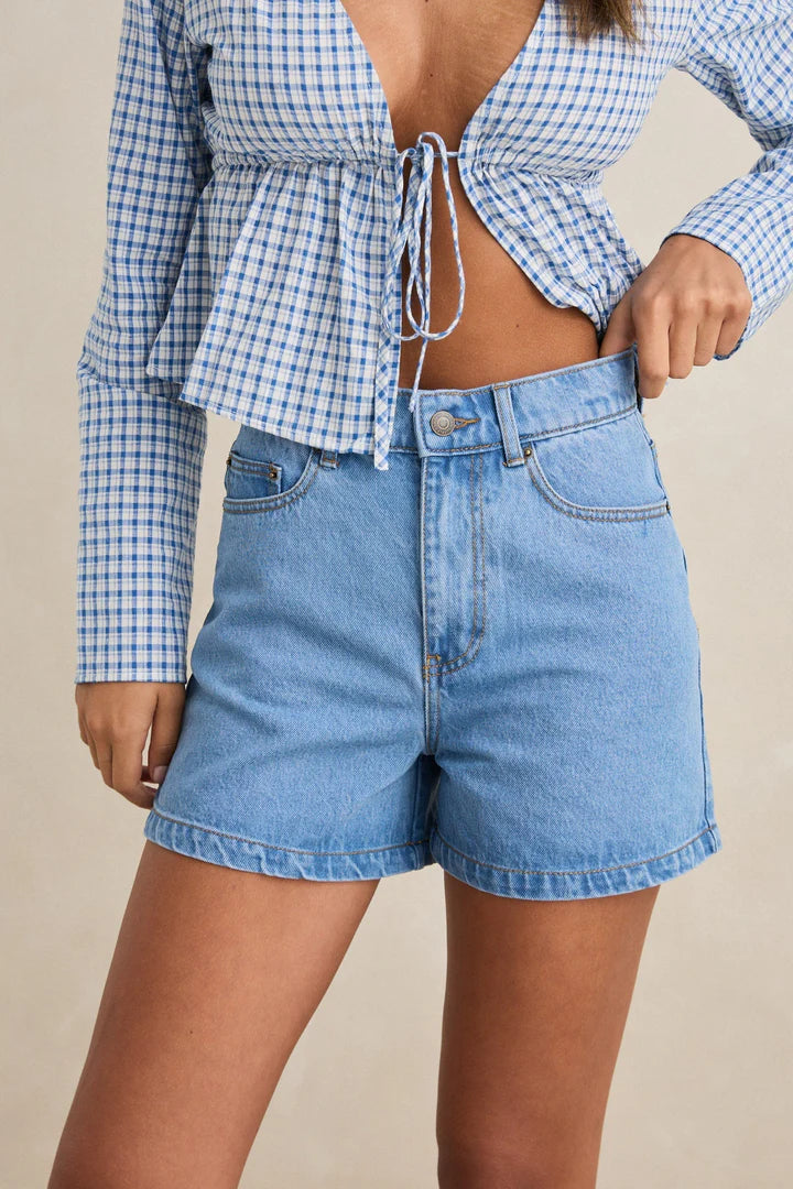 Rhythm Staple Denim Short Worn Indigo