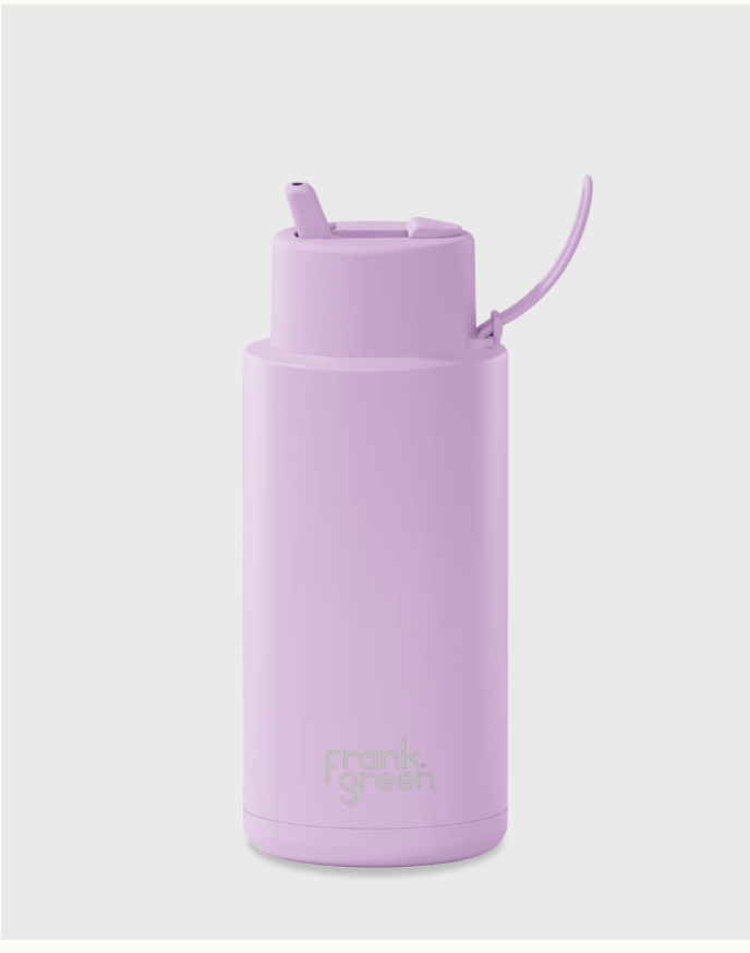 Frank Green Bottle with Straw 34oz- Lilac Haze