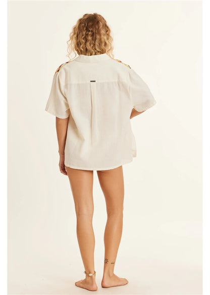 Sisstr In The Fields Short Sleeve Woven Top