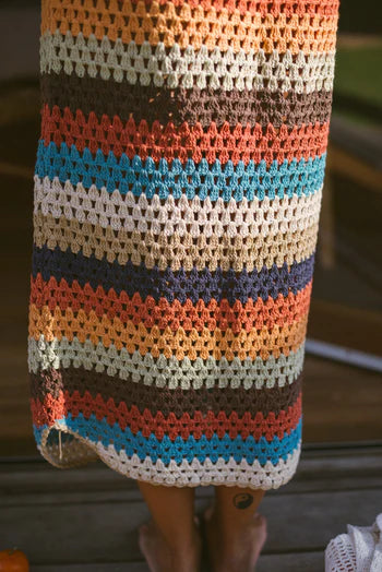 Atmosea Crochet Midi Skirt