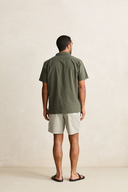 Rhythm Classic Linen SS Forest Green