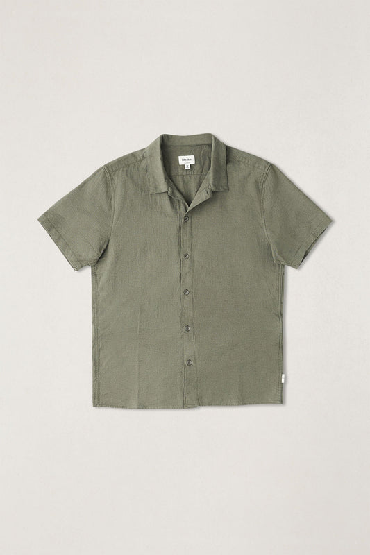 Rhythm Classic Linen SS Forest Green